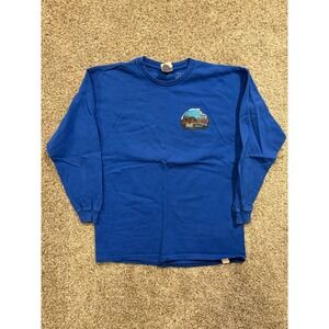 Ron Jon Surf Shop T-Shirt Youth XL Blue Cozumel Long Sleeve Graphic Logo *